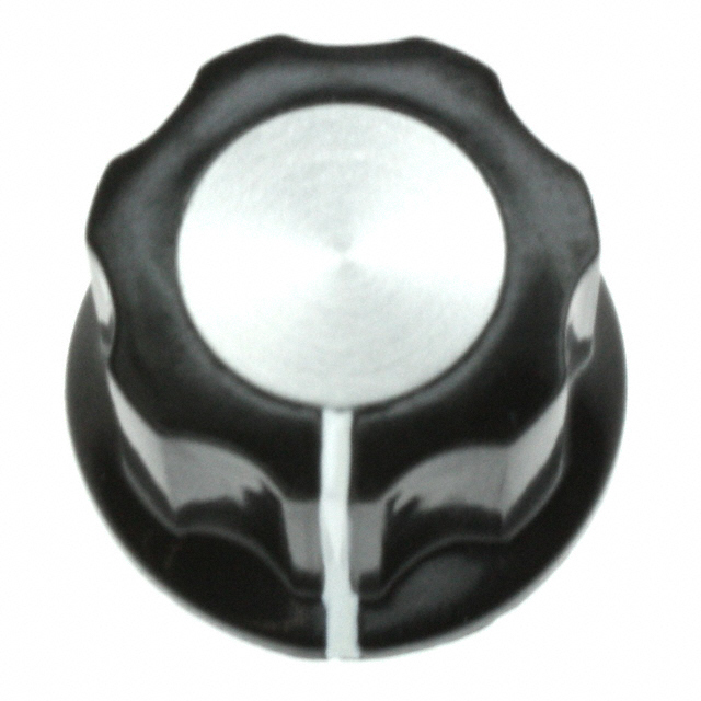【PKES60B1/4】KNOB FLUTED W/SKIRT 0.250" PLAST